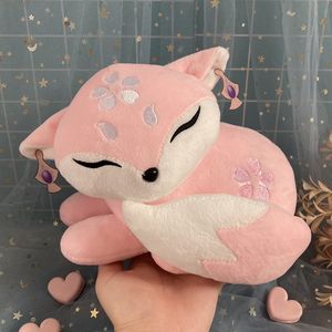 Game Genshin Impact Yae Miko Fox Plush Toys Doll Toy Anime Fox Yaemiko Cosplay Props Thip Pillow Decoration Gifts La604