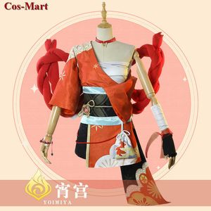 Game Genshin Impact Yoimiya Cosplay Kostuum Vrouwelijke Mode Combat Uniform Activiteit Party Rollenspel Kleding XS-XXL Nieuw Product Y0903