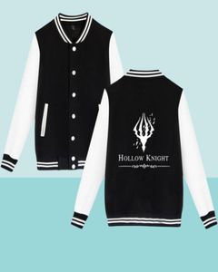 Game Hollow Knight Zipup Baseball Uniform Fleece Jacket Women Men Streetwear Hip Hop Lange Mouw grappige hoodie sweatshirts7405358