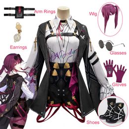 Jeu Honkai Star Rail Cosplay Kafka perruque chaussures harnais grande taille Cosplay Costume uniforme mâle femme Halloween fête Outfitcosplay