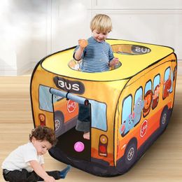 Game House Play Tent Bus Ocean Car Car Pop Up Toy Playhouse Children Boy Girls Girls Indoor Balls Pool 240528