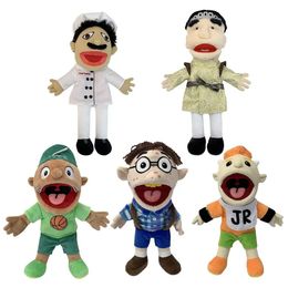 Jeu Jeffy Hand Puppet Plush Dolls Coby Chef Prince Joseph Junior Finger Muppet Plushie Toy Soft Figurine Sleeping Gift For Kids 240329