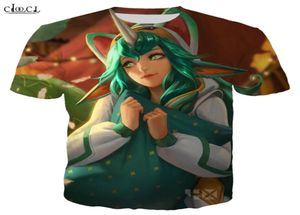 Game League of Legends T Shish Men Mujeres Estampado 3D Ice King Twitch Héroe Pajama Pajama Miss Fashion Streetwear 4662233