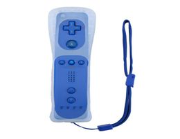 Game Motion Plus Remote Nunchuck Controller Wireless Gaming Nunchuk Controllers avec SILICON CASE STRAP pour Nintendo Wii Console7515554