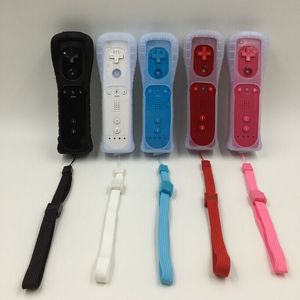 Game Motion Plus Remote Nunchuck Controller Wireless Gaming Nunchuk Controllers con correa de silicona para consola Nintendo Wii