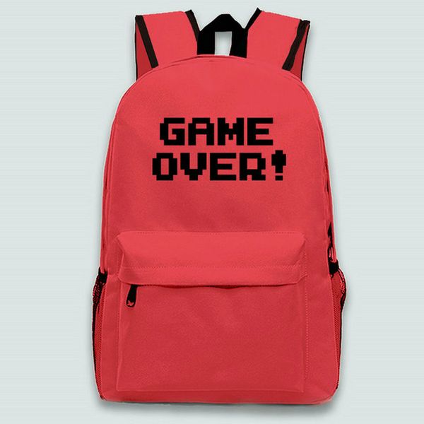 Mochila Game Over Mochila Love Play Mochila escolar Fans Style Mochila estampada Mochila deportiva Mochila al aire libre