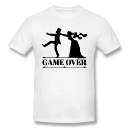 Game Over Bride Groom Bachelor Party THISH Camiseta Funny Tshirt Mens Camiseta Camisetas