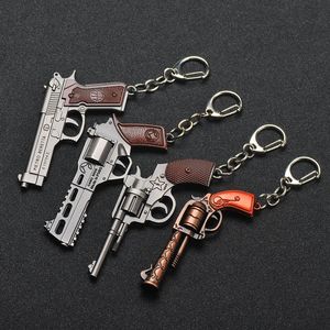 Game Perifere sleutelhangers Keyring Lanyards 98K PAN Model Alloy Keychain Men Anime Glove Fist Key Ring Car Metal Pendant