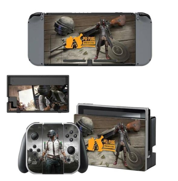 Game PUBG Nintendoswitch Skin Nintend Switch Stickers Stickers pour Nintendo Switch Console Joycon Controller Dock Skins Stickers W127795411