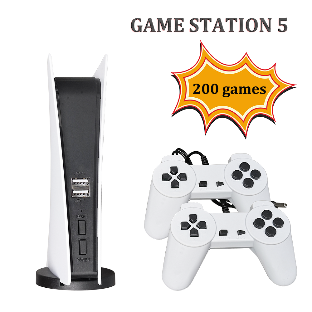 Game Station 5 USB Wired Video Games Console Met 200 Klassieke 8 Bit GS5 TV Consola Retro Handheld Game Player AV Uitgang