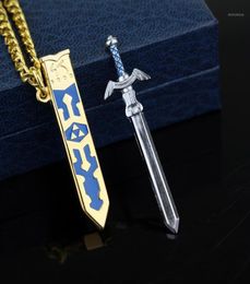 Game The Legend of Zelda Sky Sword Ketting Afneembare Master Sword Hanger Gouden Ketting Kettingen voor Vrouwen Mannen Cosplay Jewelry19453923