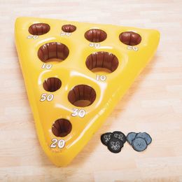 Jeu de lancer de fromage de souris gonflable GameDeluxe - Parfait pour les enfants adultes