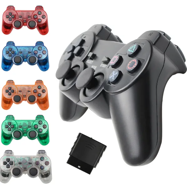 Manette de jeu sans fil pour manette PS2 pour Console PS2 Joystick Double choc de Vibration Joypad USB PC jeu Controle