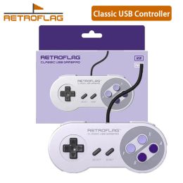 GamePads 100% Original Retroflag Superpi Classic Wired USB GamePad Game Game Accessors Controller para Raspberry Pi Windows Switch J Pad