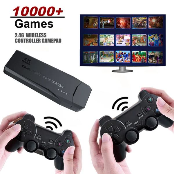 GamePads 2.4G consola de juego inalámbrico controlador doble controlador HDMI TV Home Game Stick para PS1/GBA Boyfriend Birthday Kids Gift