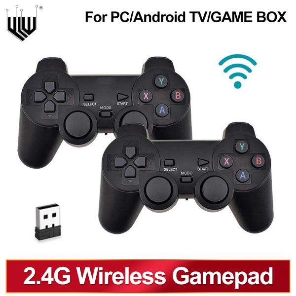 Gamepads Mando inalámbrico de 2,4G, mando USB para Game Stick/Smart TV/TV Box/Game Box PC, Joystick, consola de videojuegos