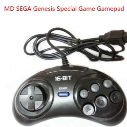Manettes 2 pièces/1 pc MD SEGA manettes 16bit Sega Genesis contrôleur de jeu 9 trous Sega Joypad accessoires de jeu de haute qualité