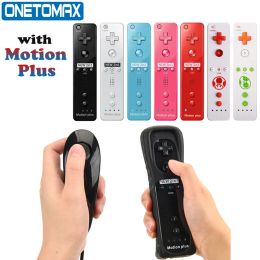 GamePads 2pcs Remote Controller met Motion Plus voor Nintendo Wii Nunchuck Wireless Gamepad voor Nintend Wii Console Joystick Joypad