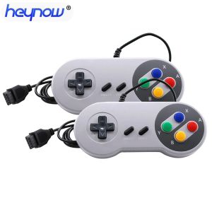 Manettes 2 pièces manette de jeu filaire universelle 9pin pour contrôleur de jeu SNES/NES manette de jeu 150cm pour Console de jeu TV livraison directe