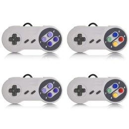 GamePads 2pcs USB 2.0 PC GamePad Wired Game Controller Joystick Joypad Game Controller SNES Game Pad voor Windows PC Mac Computer Control