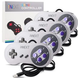 GamePads 4PCS / Lot USB Contrôleur GamePad Super Game Controller pour SNES USB GamePad Controllers GamePad pour les jeux PC Mac