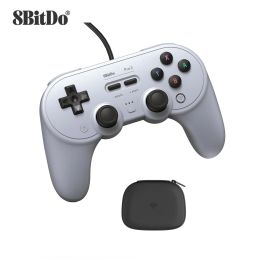 Manettes 8BitDo Pro 2 Contrôleur Filaire Manette USB avec Joystick pour Nintendo Switch OLED PC avec 2 Boutons Pro Back Paddle Accessoires