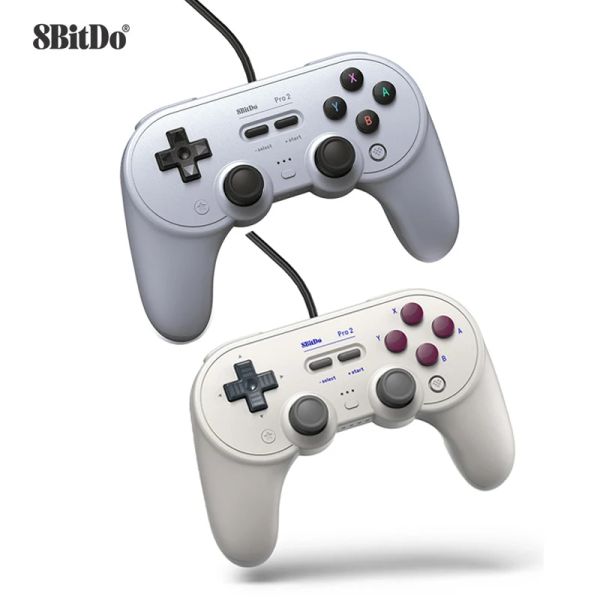 GamePads 8Bitdo Pro 2 Contrôleur câblé USB GamePad Game Controller pour Xbox Switch PC Retroflag Raspberry Pi