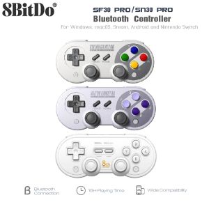 Manettes de jeu 8BitDo SF30 Pro SN30 Pro Contrôleur de manette de jeu Bluetooth sans fil pour Windows Android macOS Nintendo Switch Steam avec joystick