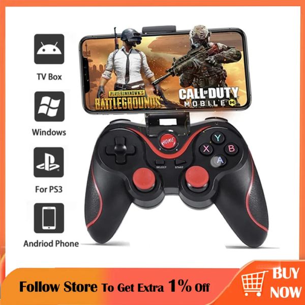 Meilleure vente électronique X3 contrôleur Bluetooth sans fil contrôle Mobile pour manette de jeu Pc prise en charge du joystick Android iOS Switch/PS3