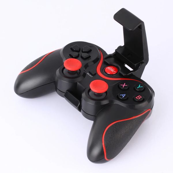 Gamepads Bluetooth T3 Joystick inalámbrico Gamepad PC controlador de juego BT3.0 Joystick para teléfono móvil tableta TV Box titular