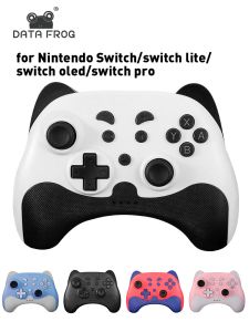 GamePads Data Frog Controller de commutateur sans fil pour commutateur / commutateur Lite / Switch Oled Remote Joystick Switch Pro Controller Gamepad pour PC