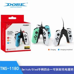 GamePads Dobe TNS1180 pour Switch Oled Handle Fourinone Charge Joypad Handle Charger de poignée détachable