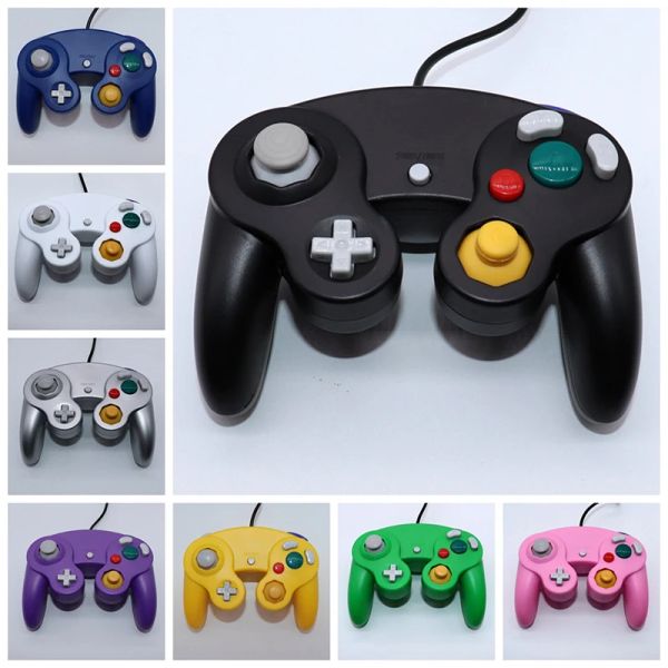 Gamepads para controlador Gamecube GC, mando portátil con cable, Compatible con consolas WII para control NGC GC para consolas WII, accesorios