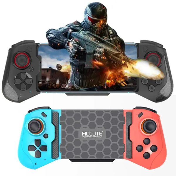 Gamepads para Mocute060 Gamepad inalámbrico Bluetooth Controlador de juegos de modo dual Mando de juego elástico Joystick para teléfonos móviles PC Computadora