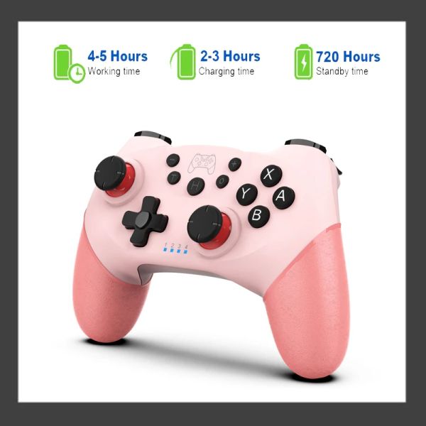 Gamepads para consola Nintendo Switch, interruptor con palanca de mando USB Pro, mando inalámbrico de doble vibración con sensor de gravedad giroscopio