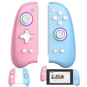 Manettes pour Switch OLED manette de jeu sans fil NS Joycom contrôleur Bluetooth avec lumières colorées poignée de jeu pour Nintendo Switch joypad