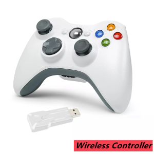 GamePads para Xbox 360 GamePad 2.4G Controlador inalámbrico con receptor de PC para Windows 7/8/10 Dualvibration Joystick Wireless Controller