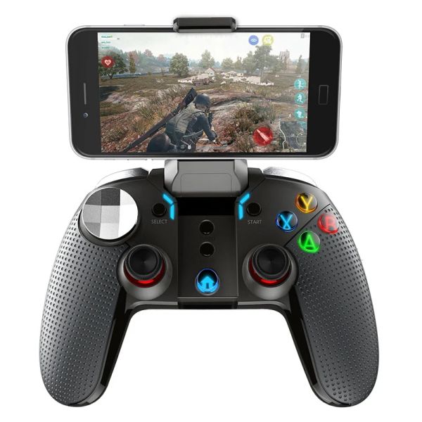 Gamepads Gamepad Wireless Bluetooth Joystick Trigger PubG LED Keys Mobile Game Controller pour Android iOS Smart Phones PC TV Box