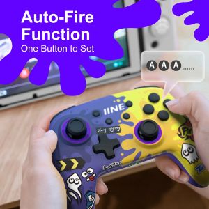 GamePads Hot Iine Splatoon Exclusieve draadloze controller Wake Up Support NFC Amiibo Compatibel voor Switch/Switch Lite/Switch OLED Gamepad