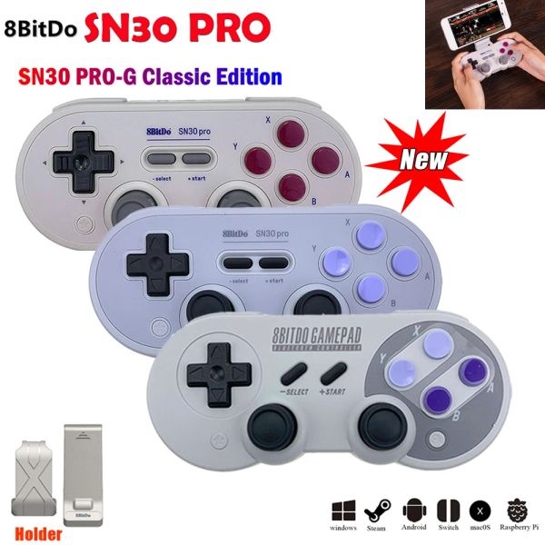 Gamepads ¡Gran oferta!Para 8Bitdo SN30 Pro controlador de juego inalámbrico para Nintendo interruptor de mando de juegos / MacOS/ Android / Windows PC Dropshipping