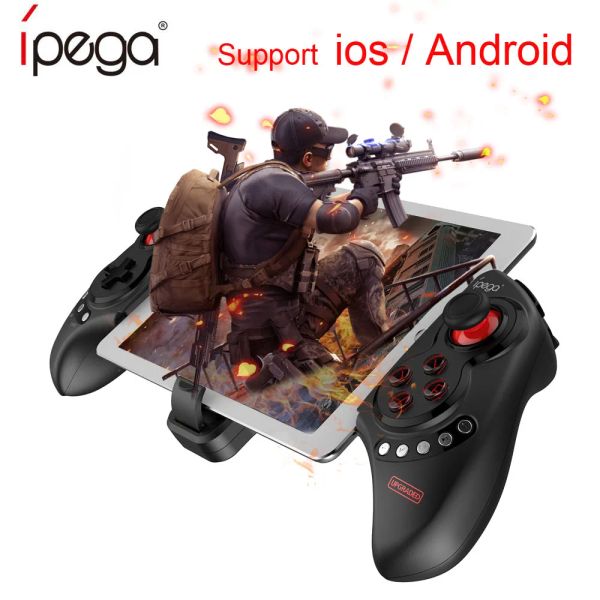 GamePads IPEGA PG9023S Joystick GamePad para iPhone PG9023 SOPORTE SOPORTE IOS Controlador de juego Bluetooth Wireless para Android TV Box