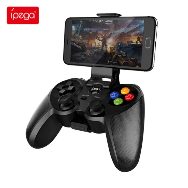 GamePads IPEGA PG9078 Controlador de teléfonos móviles Gamepad Bluetooth Wireless con soporte extraíble para iOS Android Phones Smart Phones PC Win