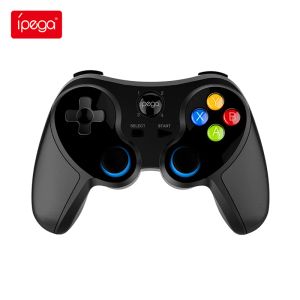 Gamepads Ipega PG9157 Bluetooth Gamepad Game Controller voor Android iOS smartphone PC TV Box Flexibele joystick met telefoonhouder