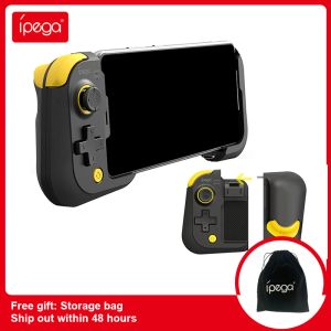 GamePads IPEGA PG9211 Phone mobile Gamepad détaché des poignées droites gauche Contrôleur de jeu Bluetooth pour iOS Android avec sac de rangement