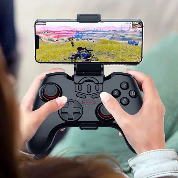 GamePads Phone Mobile GamePad Joystick Gandage Bluetooth Compatible Game Contrôleur compatible pour Switch / PS4 / PS3 / PC / Android / iOS