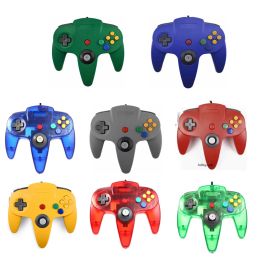 Gamepads N64 Joysticks Joysticks Port transparent N64 Controller Gamepad Joysticks Joypads Game Pad Long Wired for Classic 64 Consoles Games