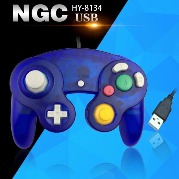 Manette de jeu nouveau pour contrôleur Gamecube Usb filaire manette de poche pour Nintend pour Ngc Gc Controle pour ordinateur Pc manette Ns