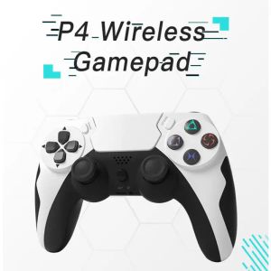 GamePads Nouveau p48 P48 Poiglet Bluetooth 4.0 Gandage Double vibration Sixaxis avec casque de microphone Touch pour les jeux GamePads PS3 / PS4 / PC