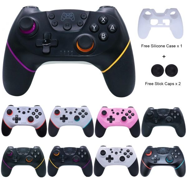 Manette de jeu sans fil compatible Bluetooth, pour NSwitch NS Switch Pro, contrôleur de Console USB, Joystick Switch Pro