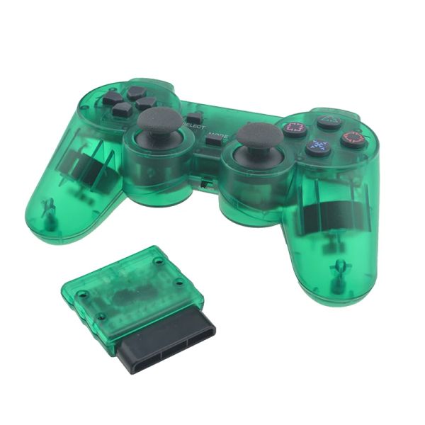 GamePads Nouveau GamePad sans fil pour Sony PS2 Controller pour Playstation 2 Console Joystick Double vibration choc Joypad Wireless Controle